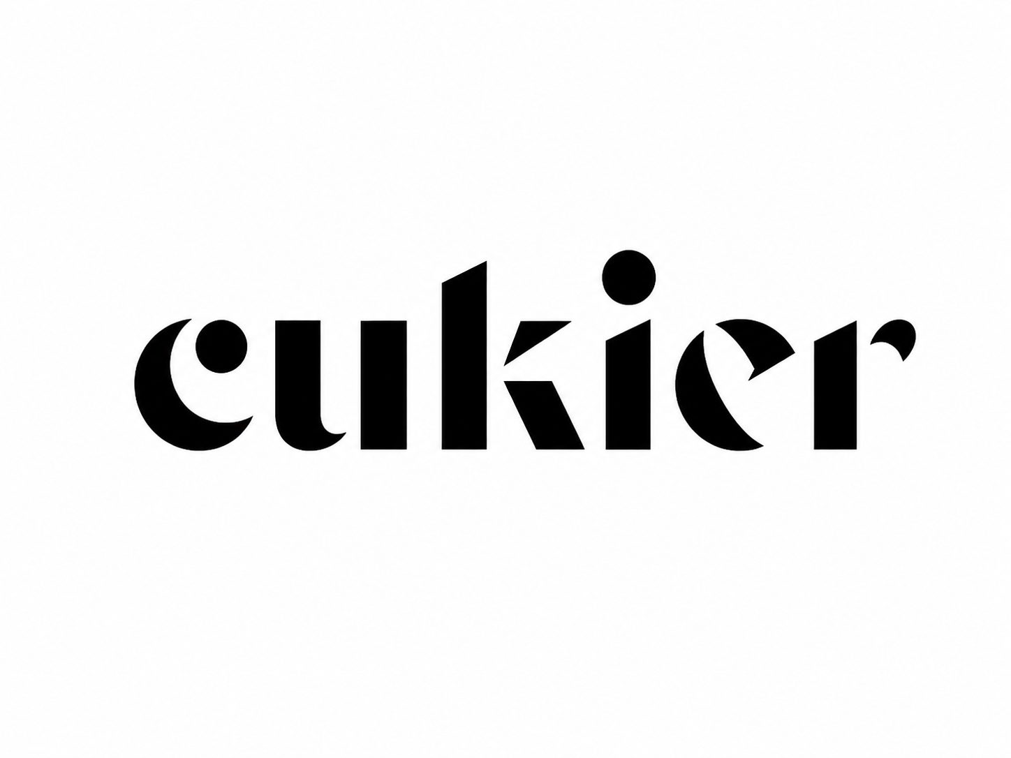 Cukier — autorski wordmark, wersja podstawowa